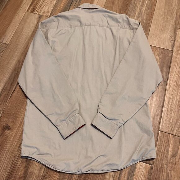 Cabela's Shacket Mens Long Sleeve Flannel Lined Button Up Heavy Large / Tall - Picture 4 of 8